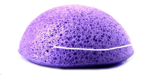 Camassia Esponja Konjac Lavanda | Utensilios para cosmética casera y natural | Esponja natural para limpieza y exfoliación facial