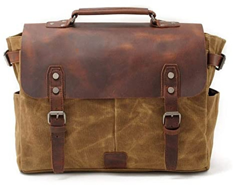 XIXIDIAN Leder Laptoptasche Aktentasche for Männer Crossbody Messenger Organizer Lange Satchel Reiserucksack (Color : A, Size : 36X12.5X27cm)