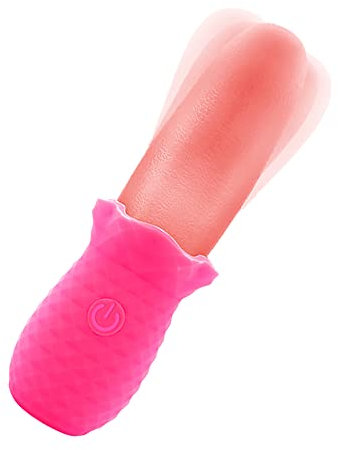 LYAMais Klitoris Lecken Zunge Vibrator,Vibratoren für Sie Klitoris und G-punkt mit 10 Modi,2 in 1 Lecken & Vibrieren Nippel Klitoris Stimulator Erotik Sexspielzeug für Paare