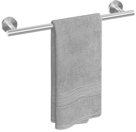 USHOWER Brushed Nickel Towel Bar, 18-Inch Towel Racks for Bathroom