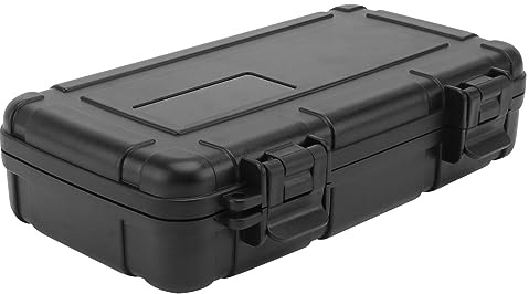 Cabilock 1pc Box Hardware Toolbox Outdoor Tools Water Tight Storage Box Containers Tool Storage Case Hardware Storage Organizer Outdoors Tool Box Plastic Black Toolbox