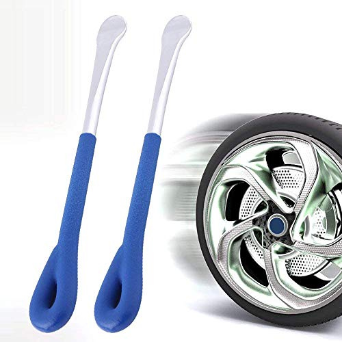 Reifenheber Werkzeug, 2 Stück 26,5cm/10,4 Zoll Kohlenstoffstahl Reifenwechsellöffel Motorrad Fahrrad Reifenheber Löffel Scooter Reifen Radwechsel Reparatur Werkzeug Set Für Fahrradladen Reifenwechsel