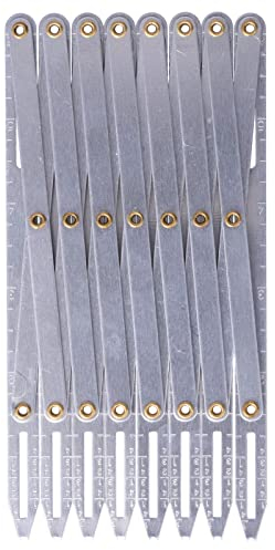 QANYEGN Aluminum Sewing Gauge, Adjustable Length Sewing Gauge Ruler, Sewing Expandable Sewing Gauge for Placing Buttons, Hooks, Skirt Pleats