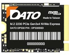 DATO Unità a stato solido interna M.2 2230 SSD 512 GB, PCIe Gen3x4 NVMe 1.3, fino a 2500/1700 MB/s, serie DP330