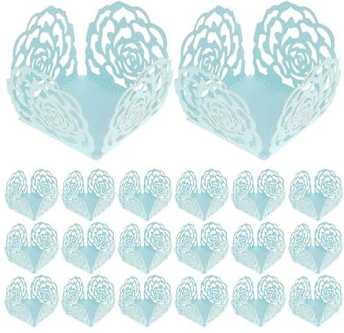 Amosfun Mini Pirottini Pirottini Di Carta Per Cioccolato Pirottini Da 50 Pezzi Pirottini Per Tartufi Pirottini Piccoli Pirottini Di Carta Svasati Perfetti Per Muffin Cupcakes Mini Snack