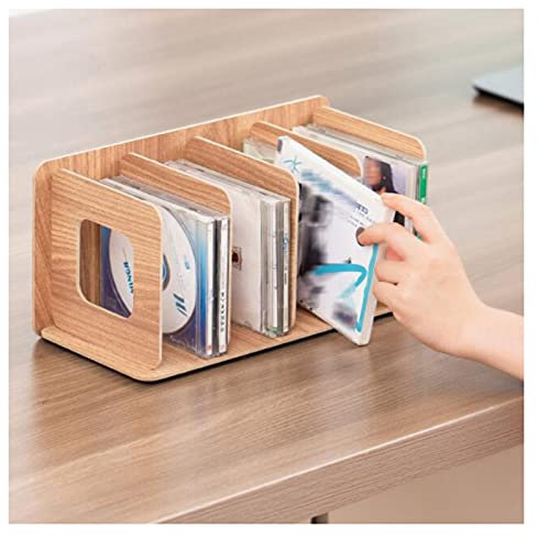 Wfxjyg2223 Plattenspielerständer Tragbares CD-Aufbewahrungs- und Aufbewahrungsregal, geeignet for Büro und Zuhause, CD-Regal und Medienregal Plattenständer für Musikzimmer