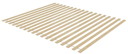 Generisch Sommier déroulable en contreplaqué de Bouleau 160 x 200 cm Lit, Cadre, Dormir, Confort, Bois, Naturel, Chambre à Coucher