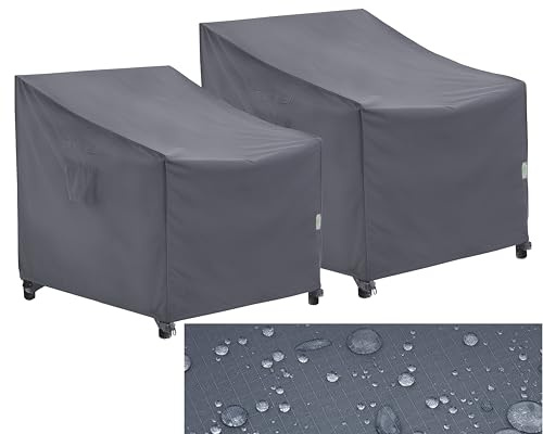 F&J Outdoors Funda Sillón Exterior 2 Piezas 102x102x66/91 cm Impermeable