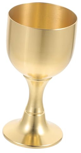 PRETYZOOM Copa De Latón Para Ofrendas Ligera y Duradera Vaso Sagrado Artesanal Para Altar Diseño Vintage Para Adoración y Ceremonias Religiosas