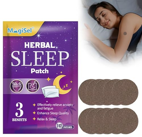 Sömnplåster, naturliga sovplåster, generiska sovplåster, djupa sovplåster med extra stark effekt, helt naturliga sovplåster, örtsovplåster, 10 per förpackning