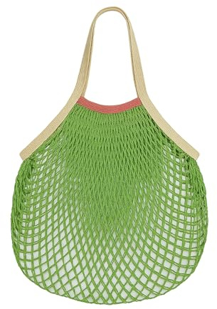 MUNSKT Netz-Einkaufstasche, Leichte Mesh Tasche, Wieder verwendbarer Netztasche für Einkaufswagen & Sandspielzeug