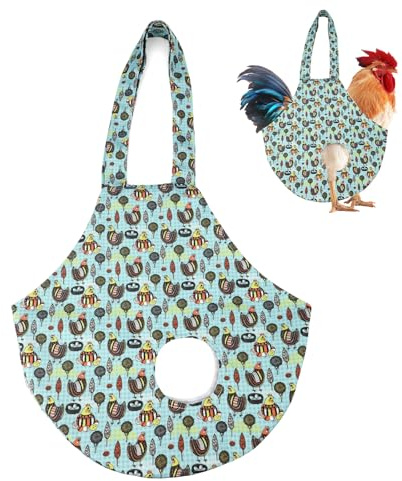 BOXOB Borsa Porta Polli, 63x37,5cm Impermeabile Borsa a Mano per Galline con Manico Fascia Porta Polli Forniture Agricole per Pollame Gallo Anatra Trasporto Viaggio Guida