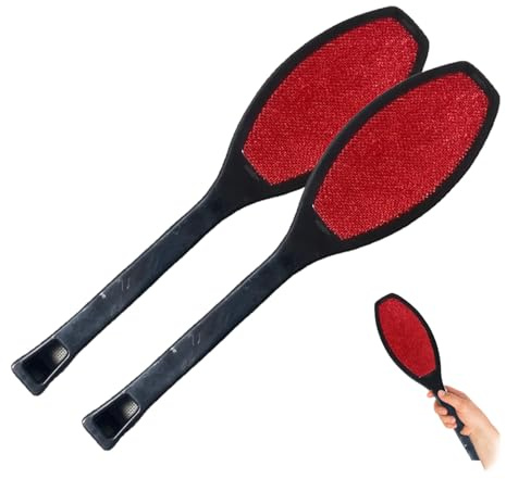 2 Pcs fKiZanthene Double Sided Lint Brush, Fabric Pet Hair Brush, Premium Lint Remover for Clothes, Furniture & Carpets, Effortlessly Remove Cat & Dog Fur from Fabrics