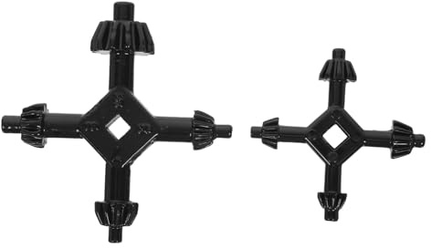 DOITOOL 2pcs Drill Chuck Key Wrench for Electric Drills Chuck Ratchet Spanner for DIY Home Improvement and Construction Projects