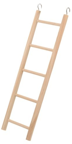 Toyvian Échelle Bois pour Oiseaux Colorée et Escalade pour Perroquets et Petits Oiseaux de Cage pour Stimulation et Jeu Actif