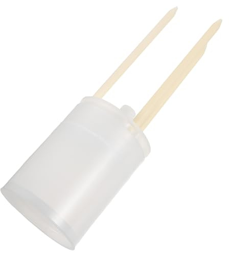 Veemoon Moosstab Selbstbewässerung Tropfbewässerer 9,9x6,1x6,1cm mit Verstellbarem Durchfluss Nachfüllbarem Behälter für Zimmerpflanzen Monstera und Efeutute