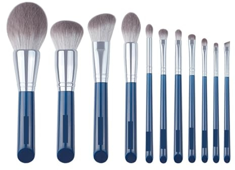 Makeupborstset sminkborstset med 11 snabbtorkande borstar professionell