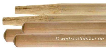 5x Besenstiele aus Kiefernholz superstabil 140cm Ø28mm, mit Konus