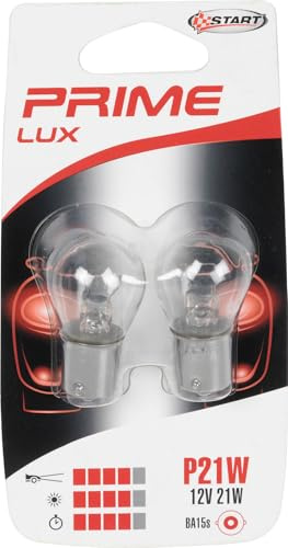 Start Paire d'ampoules P21W pour feux clignotants de voiture BA15s, 12 V, 21 W