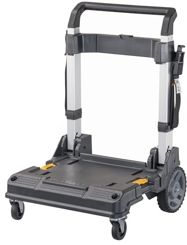 DEWALT TSTAK Trolley Cart with Handle, Swivel 360°, Capacity of Up to 200 lbs (DWST17888)