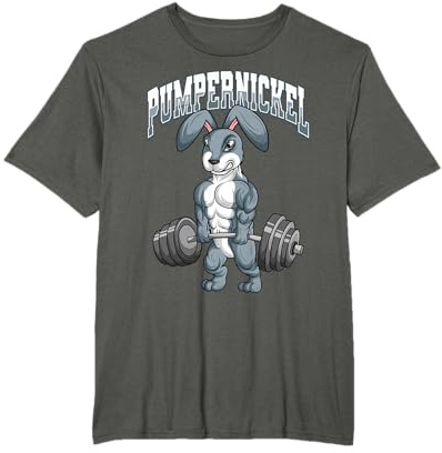Pumpernickel Fitness Gym Hase Kaninchen Bodybuilding T-Shirt