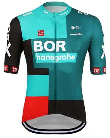 SGCIKER 2022 Herren World Tour Team Radtrikot, kurzärmliges atmungsaktives Radtrikot MTB-Fahrrad Bekleidungs Hemd