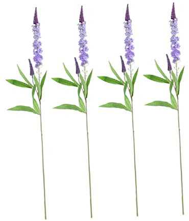 TOVINANNA 4stücke Künstliche Lavendelblumen Dekorative Seidenblumen Für Hochzeiten Fotohintergründe Und Zuhause Langlebige Lebensechte Kunstpflanzen