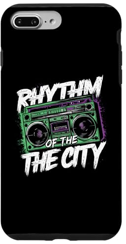Rhythm Of The City - Klassischer Ghettoblaster Boombox Lover Hülle für iPhone 7 Plus/8 Plus