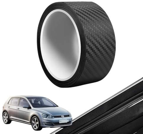 Vinilo de Fibra de Carbono para Coche 5cm*3m, Película Adhesiva Protectora Impermeable y Antirrayas, Adecuada para Automóviles, SUVs y Vehículos de Recreación