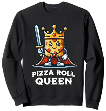 Illustration amusante de collations surgelées Pizza Roll Queen Sweatshirt