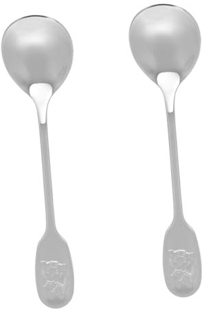 Cabilock 2 Piezas Cuchara del Tigre del Zodiaco Cucharas Soperas de Acero Inoxidable para Servir Alimentos para Uso Doméstico