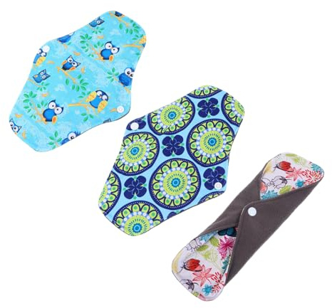 FRCOLOR 6pcs Female Sanitary Napkins Reusable Pads Nursing Supplies Bamboo Leakproof Breathable Menstrual Pads