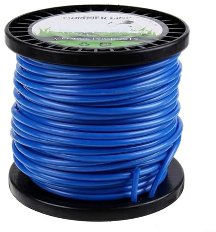 UTTASU Trimmerschnur, strapazierfähig, Nylon, rund, 4 mm x 30 m, für Motorsensen, für Garten, Outdoor-Elektrogeräte