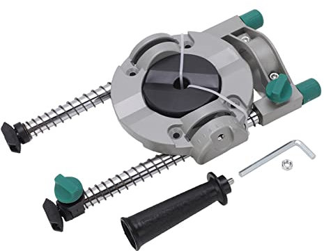 Multi Angle Drill Guide | 45 Degree Adjustable for Hand & Electric Drills | Secure Clamping Universal Drill Holder | Alloy Steel Construction/DIY & Skilled Use