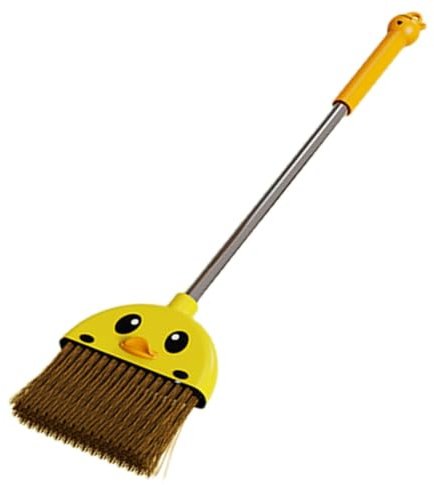 TIDTALEO Small Broom Cartoon Children’s Sweeping Brush Plastic Handle Lightweight Kids Room Cleaning Tool for Household Cleaning and Play