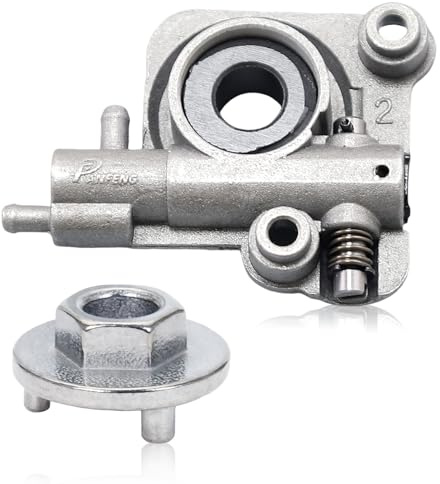 Haishine P021010890 Pompa Olio per Echo CS-330MX4 CS-330T CS-360T CS-370 CS-370F CS-400 CS-400F Motosega, Pompa Olio con ingranaggio a vite senza fine, Sostitutivo per P021-001980