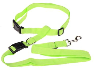 Toyvian Freihändige Verstellbare Hundeleine mit Robustem Nylon für Joggen und Wandern Grüne Bauchgurt Leine für Hunde Komfortabler Laufgürtel mit Schnellverschluss für Aktive