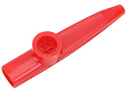 Fafeicy Kazoo Musical Windinstrument Kazoo, Plastik Kazoo Plastik Tragbarer Kazoo Akustikinstrumente Begleiter für Ukulele Violin Gitarre Klavier Keyboard Einfach zu Lernen Musical (Rot)