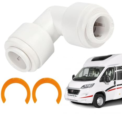 Generico Il Connettore del Tubo 'Acqua del Camper - Raccordo per Tubo di Drenaggio da 12 Millimetri | Collegamento Universale per La Fogna Camper,per Collegamento Scarico in Campeggio E All'Aperto