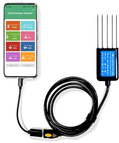 Analizzatore Del Terreno, Misuratore Digitale Usb Per L'analisi Del Terreno, Tester Per Azoto, Fosforo, Potassio, Npk, Ph, Umidità, Ec Per App Android, Test Di Fertilità Del Terreno Per Giardino