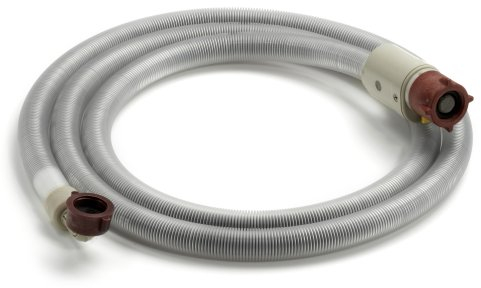 Wpro TAH259 Waschmaschinenzubehör/ Warmwasseranschluss mit Wasserstop LUXE (2,5m) Gerade-Gewinkelt/ 120 Bar/ Zulaufschlauch für Waschmaschinen und Geschirrspüler/ Universell