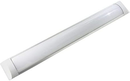 JANDEI - Slim Battern LED 36W Kallvit 6000K Lampa för industriella arbetsområden Hem Handel Lysrör