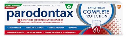 Parodontax, Pasta de Dientes con Flúor, Complete Protection, Extra Fresh, Ayuda a Detener y Prevenir el Sangrado de Encías, 75 ml