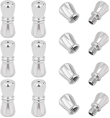 UNICRAFTALE 10sets 1mm Loch Armband Verschluss Schraubverschlüsse Schmuck Verschlüsse Säulenverschlüsse Metall Endkappen für DIY Armband Halskette Schmuckherstellung Basteln