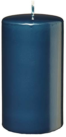 Osterkerzen 4er Set Oster, Frühling, Stumpenkerzen Blau Petrol 8 x 5 cm
