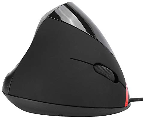 VBESTLIFE Souris Verticale, Souris Verticale Optique Ergonomique, Souris Filaire USB Rechargeable pour Bureau/Maison, Noir