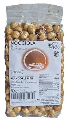 Nocciola Pelata e Tostata - Frutta Secca Fonte di Vitamine e Fibre - Senza Glutine (500g)