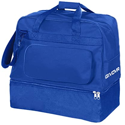 Borsa Revolution Big con Fondo Rigido Vano Portascarpe B030 Uomo Donna Ragazzo Borsone Palestra Fitness Allenamento Sport Calcio Calcetto (Altezza: 55cm – Larghezza: 52cm – profondità: 35cm, Azzurro)