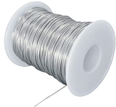 Alambre de acero inoxidable 304 calibre 18 (1 mm) de 100 pies para alambre de esculpir, alambre para hacer joyas