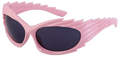 LJCZKA y2k Wrap Around Sunglasses for Women Men, Trendy Oversized Sunglasses Fashion Stylish Eyewear Running Cycling Driving UV400 Shades